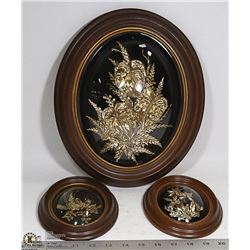 HAND CRAFTED 24K GOLD ENCASED FLORAL ART