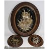 Image 1 : HAND CRAFTED 24K GOLD ENCASED FLORAL ART