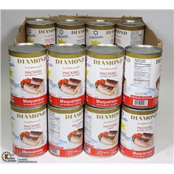 CASE OF DIAMOND BRAND MACKEREL IN BRINE