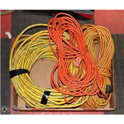 FLAT OF EXTENSION CORDS
