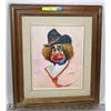 Image 1 : ORIGINAL GOETH OIL PAINTING OF A CLOWN