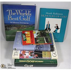 LOT OF 7 BOOKS ON GOLF -  GREAT IMAGES