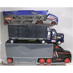 3 HOT WHEELS - TRANSPORTER TRUCKS - THEY CARRY