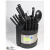 Image 1 : 12-PC FARBERWARE KNIFE SET IN ROTATING