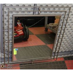 DECORATIVE DOUBLE METAL FRAMED MIRROR