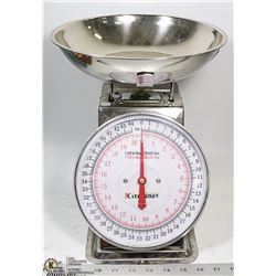 STAINLESS STEEL KITCHEN SCALE 0 - 44 LBS