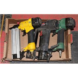 3 AIR NAILERS / STAPLERS