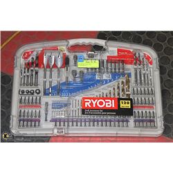 NEW RYOBI 120-PC DRILL ACCESSORY SET -