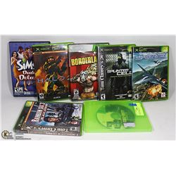 7 VIDEOGAMES - 4 XBOX, 2 XBOX 360, 1 PC GAME