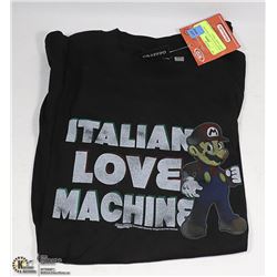 MARIO ITALIAN LOVE MACHINE MENS TSHIRT SMALL