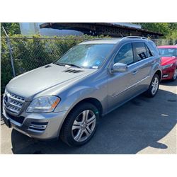 2011 MERCEDES ML 350 BLUETEC, 4DR SUV, GREY, VIN # 4JGBB2FB0BA648888