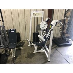 WHITE APEX SEATED PULLOVER COMMERCIAL EXERCISE MACHINE