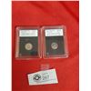 Image 1 : 2 Cased Coins Straights Settlements 1919-1926