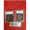 Image 1 : 2 Cased Coins Tunisia 1912-1946