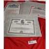 Image 1 : Lot of 3 Vintage Stock Certificates. United Airlines,United States Steel and The American Thread Com