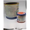 Image 2 : Lot of  2 Vintage Tin Cans Sweet Milk and Never Dull Lathing Polish