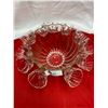 Image 2 : Glass Punch Bowl with Cups