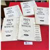 Image 1 : Lot of 4 Vintage Ford Shop Manuals 1971