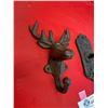 Image 2 : 2 Cast Metal Coat Rack Hooks