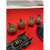 Image 2 : 2 Batman Diecast Cars and 4 Ornaments