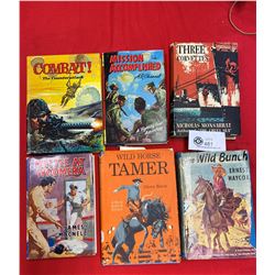 Lot of 1950's Hardcover Western and Military Novels