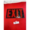 Image 1 : Chicken Wire and Glass Exit Sign