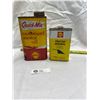 Image 1 : 2  Vintage Shell Tins Outboard Motor Oil and Vinyl Top Dressing