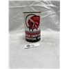 Image 1 : Nicely Re wrapped Red Indian Motor Oil Tin Full