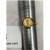 Image 2 : 14k Gold Coin Ring
