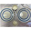 Image 2 : 4 Pieces of Blue and White Cornish Ware