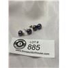 Image 1 : 2 Pairs of Grey Real Pearl Stud Earrings