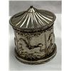 Image 2 : Silverplated Carousel Piggy Bank