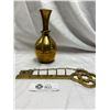 Image 2 : Nice Brass Vase and a Brass Key Holder