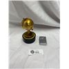 Image 1 : Nice Vintage Globe Table Lighter and a Zippo Lighter