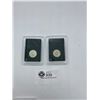 Image 2 : 1958 Plus 1962 Swiss 1 Franc  Coins in Cases