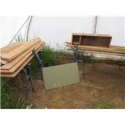 6 - SAW HORSES & LUMBER