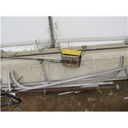 5 PANEL ROLL UP 9' GARAGE DOOR WITH TRACKS & OPENER