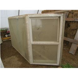 2 - NEW APPROX. 9' BAY WINDOWS IN CASINGS