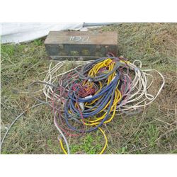 AMMUNITION BOX, CORDS & WIRE