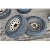 Image 1 : 2 - 6 BOLT 15" TRAILER TIRES (ALL FOR ONE MONEY)