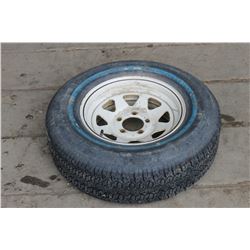 1 - 5 BOLT 14" TRAILER TIRE (ALL FOR ONE MONEY)