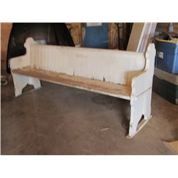 ANTIQUE CHURCH PEW