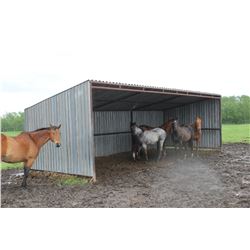 12' X 30' METAL CLAD PIPE FRAMED SHELTER
