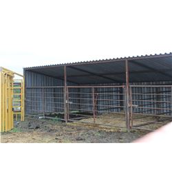 12' X 30' X 10' METAL CLAD PIPE FRAMED SHELTER