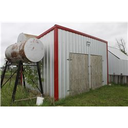 10' X 16' METAL CLAD WOOD FRAMED STORAGE SHED