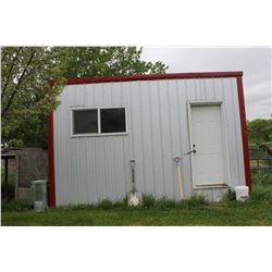 10' X 16' METAL CLAD WOOD FRAMED CHICKEN COOP