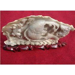 19th.-20th. century white-celadon jade carving #947957