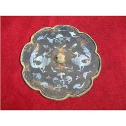 Antique Chinese bronze  mirror dating to Yuan #947964