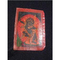 18th.-19th. century Mongolian sakhui on canvas #947990