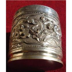 Incised and chased silver box #948031
